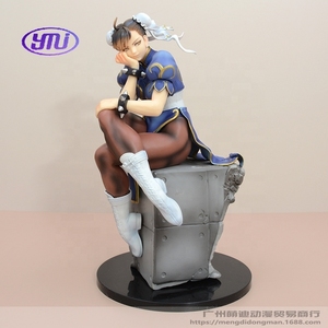 Street Fighter 5 <span class=keywords><strong>Chun</strong></span> <span class=keywords><strong>Li</strong></span> sentado Pose Qipao figura modelo estatua coleccionable regalo Anime chica muñeca juego <span class=keywords><strong>de</strong></span> lucha juguete <span class=keywords><strong>de</strong></span> acción - Product Image 6