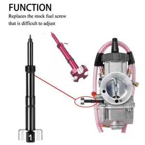 Vis de mélange de carburant à Air réglable, carburateur à moteur <span class=keywords><strong>4</strong></span> <span class=keywords><strong>temps</strong></span>, pour moto, vtt, motocross, carpes - Product Image 1