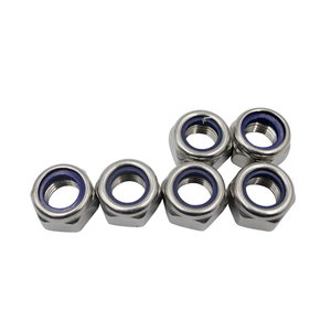 SUS 304 201 316 din985 thép không gỉ Hex locknut hình lục giác nylon chèn khóa hạt M3 M4 M5 M6 M8 M10 M12 M14 M16 - Product Image 4