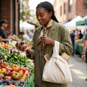 Mini Bolso de Lona Ecológico con Cierre para Viajes y Uso Diario, Bolsa de Muñeca para Teléfono, Monedas y Otros Objetos - Product Image 1