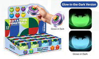Balle anti-stress lumineuse en forme d'œuf de dinosaure, qui brille dans le noir, avec bulles à presser, jouet de décompression pour adultes, vente en gros