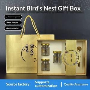 Caja de Regalo de Lujo Personalizada con Diseño de Nido de Pájaro en Dorado, con Logotipo, Tapa Superior e Inferior, para Regalos Empresariales, Venta al Por Mayor - Product Image 5