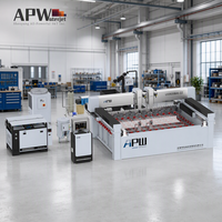 Nouvelle conception de machine de découpe au jet d'eau CNC à 3 axes, moteur/pompe, précision de 0,01 mm, sans fissures, pour verre, miroir, céramique, carrelage, usine
