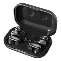 Earbud Twin 4 Bluetooth 6.0 Nirkabel OWS Open Ear Ear Clip Earphone HiFi Stereo Headset Olahraga Layar LED Digital