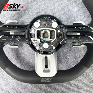 เหมาะสำหรับ Mercedes Benz W204 W176 W212 W211 W205 W213 W210 CLA <span class=keywords><strong>W124</strong></span> W221 W177หนังนิ่มหนังนิ่มพวงมาลัยแมลงปอหนัง - Product Image 3