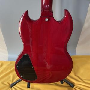 Guitare Électrique <span class=keywords><strong>SG</strong></span> Rouge 6 Cordes Micros HH Marque G Avec Vibrato Expédition RAPIDE - Product Image 5