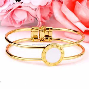 Pulseras de Oro ASON, Brazaletes de Oro Saudí para Mujer, Joyería, Brazaletes con Dijes - Product Image 2