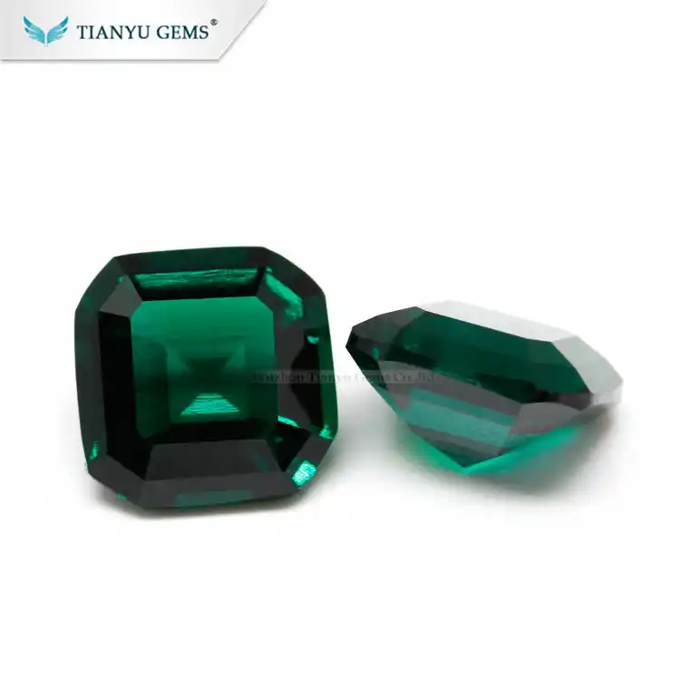 Bán Buôn Blue Emerald Đá Số Lượng Lớn Đá Quý/Cushion Cut Tổng Hợp Colobian Ngọc Lục Bảo Để Bán