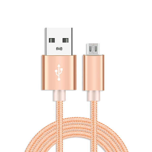 High-Speed 3 Feet 1M Micro USB Cable Nylon Braided Charger Cord Type-C PVC for Samsung Android Compatible Data Charging