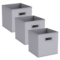Cubes de rangement pliables avec poignée de transport, paniers en tissu pliables, paniers en tissu pour économiser de l'espace, pour étagère de placard