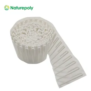 Paille en forme de U flexible enveloppée de film compostable écologique pour boire du jus de lait