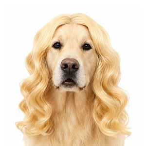Divertida Peluca para Mascotas, Perros y Gatos, Peluca Afro de Doble Cola de Caballo, Accesorios de Disfraces para Fiestas, Halloween, Navidad, Cosplay - Product Image 2