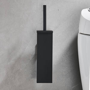 ניקל בית נירוסטה ארוך ידית קיר רכוב שירותים מברשת - Product Image 4