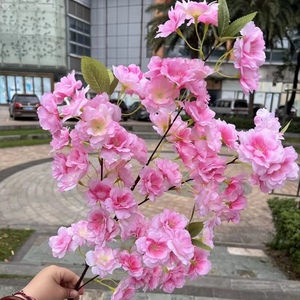 Ramas de <span class=keywords><strong>flores</strong></span> de cerezo blancas de seda artificiales al por mayor para <span class=keywords><strong>flores</strong></span> de <span class=keywords><strong>centro</strong></span> de boda - Product Image 2