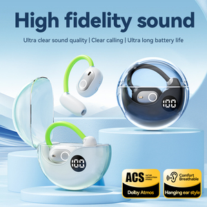 Auriculares OWS Open-Ear Hook M80 con cable, convertibles a estilo de sujeción detrás del cuello, con resistencia al agua IPX-4 y carga tipo C. - Product Image 4