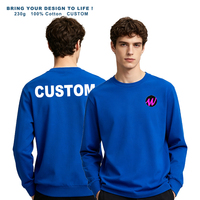 T-shirt à manches longues à la mode 100% coton Les hommes et les femmes peuvent personnaliser des T-shirts à logo brodé