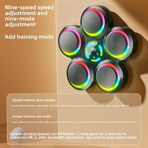 Machine d'entraînement de <span class=keywords><strong>boxe</strong></span> musicale pour enfants avec fonctionnalités anti-agression et mur de cible - Product Image 2
