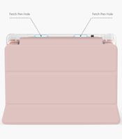 Étui transparent avec porte-crayon en TPU et en cuir PU pour iPad 10.2 2019 pour iPad 7 7ème génération