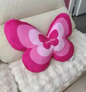 Bantal lempar kupu-kupu merah muda, bantal bentuk kupu-kupu desain Pink, bantal lempar - Product Image 1