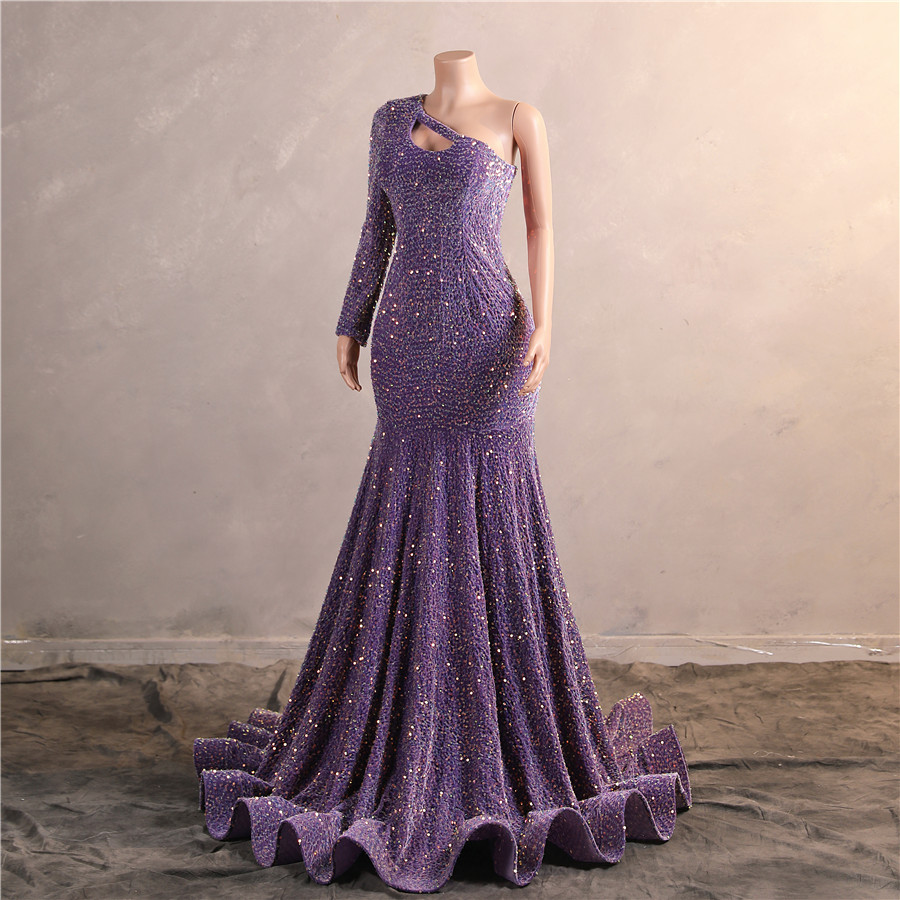 strapless open back dress Claudia One Shoulder Maxi Dress