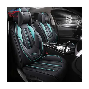 QIYU Factory Luxury 1PC Full Set Bezug Autos itz bezüge Universal PU Leders itz kissen Rutsch fester Schutz (nur ein Sitz bezug)