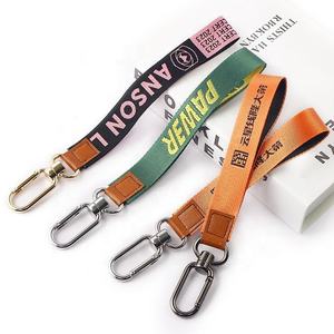 Custom Polyester Wrist <b>Lanyard</b> with Embroidery Key <b>Lanyard</b> with Offset and Digital Printing for Personalized Logo - Product Image 1