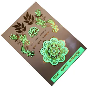 Top Quality Factory Price Custom Flash Bright Water Slide Decals For Temporary Body Tattoo