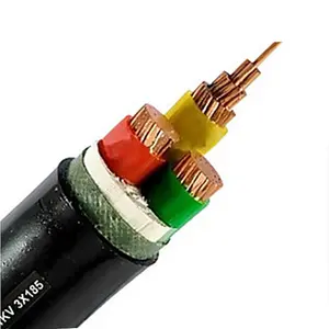 600V 3 Core 150mm2 XLPE Power Cable 3 Core Round Cable Electric Wire for Power Extension