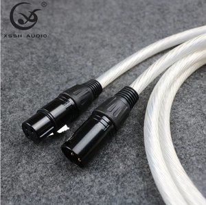 XLR-Kabel leitung 1m 2m 3m 4m 5m XSSH Audio HiFi 11-adrig 8mm OCC OFC versilbertes Abschirm kabel Stecker XLR zu Buchse XLR-Audio kabel - Product Image 2