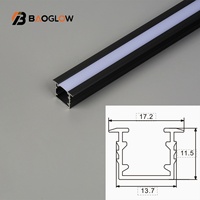Promotion : Profilé LED linéaire 13*11 en aluminium pour bande LED COB, canal de 8 pieds de long, personnalisable