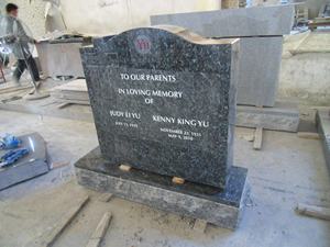 Индивидуальный западный стиль синий жемчуг гранит надгробие - Product Image 3