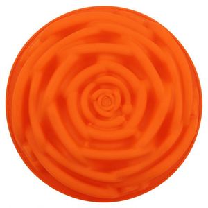Moule à gâteau en silicone écologique personnalisé avec logo, à trou unique, grande forme de rose, pour pâtisserie, vente chaude OEM/ODM - Product Image 2