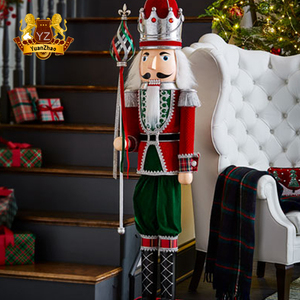 Bán Buôn Trang Trí Nội Thất Hiện Đại Giáng Sinh Kích Thước Lớn Nutcracker Nhựa Sợi Thủy Tinh Nutcracker Bức Tượng Hot Bán - Product Image 2