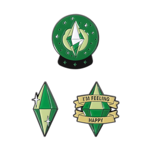 Les <span class=keywords><strong>Sims</strong></span> Sul Sul Jeux Épingles en émail Jeu de rôle à paillettes Broches drôles Badge de revers sur sac à dos Bijoux Cadeau pour les amis - Product Image 4