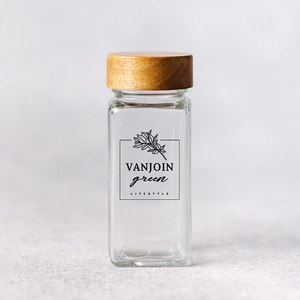 ขวดเครื่องเทศแก้วขนาดเล็ก4ออนซ์120มล.,พร้อมฝาปิด<span class=keywords><strong>ไม้</strong></span>ไผ่ภาชนะเก็บอาหารสำหรับห้องครัวพร้อมชั้น<span class=keywords><strong>ไม้</strong></span>12ชิ้น24ชิ้น - Product Image 1