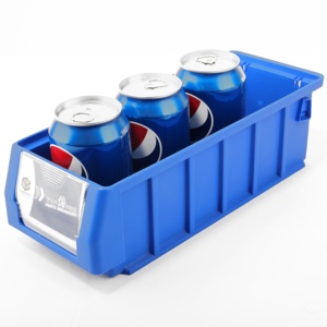 Industrial small parts storage organizer plastic storage shelf bins for cabinet shelves