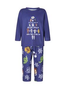 RUIQUWIN, conjunto de pijama con estampado de dibujos animados familiares de Navidad suave de 2 piezas para mujer, ropa de casa transpirable al por mayor para la temporada de otoño - Product Image 4