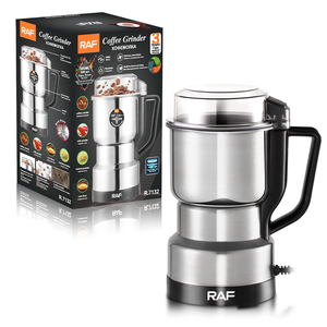 Raf Automatic Spice Nuts Mill 4 Blades Coffee Bean 600ml Stainless Steel with Handle Washable R.7132 Spicy <b>Pepper</b> - Product Image 1