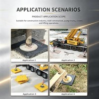Patins de support pour grue et camion benne, patins de levage robustes en PEHD, résistants aux UV, surface antidérapante, vente en gros directe usine