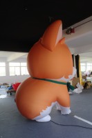 Mascotte de chien géante personnalisée, modèle de chiot gonflable mignon, ballon publicitaire