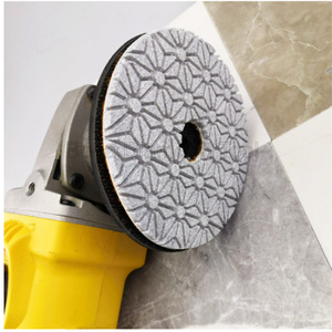 100 mm 4 pouces <span class=keywords><strong>3</strong></span>/4 étapes diamant pierre granit marbre humide et sec tampon de polissage Flexible - Product Image 3