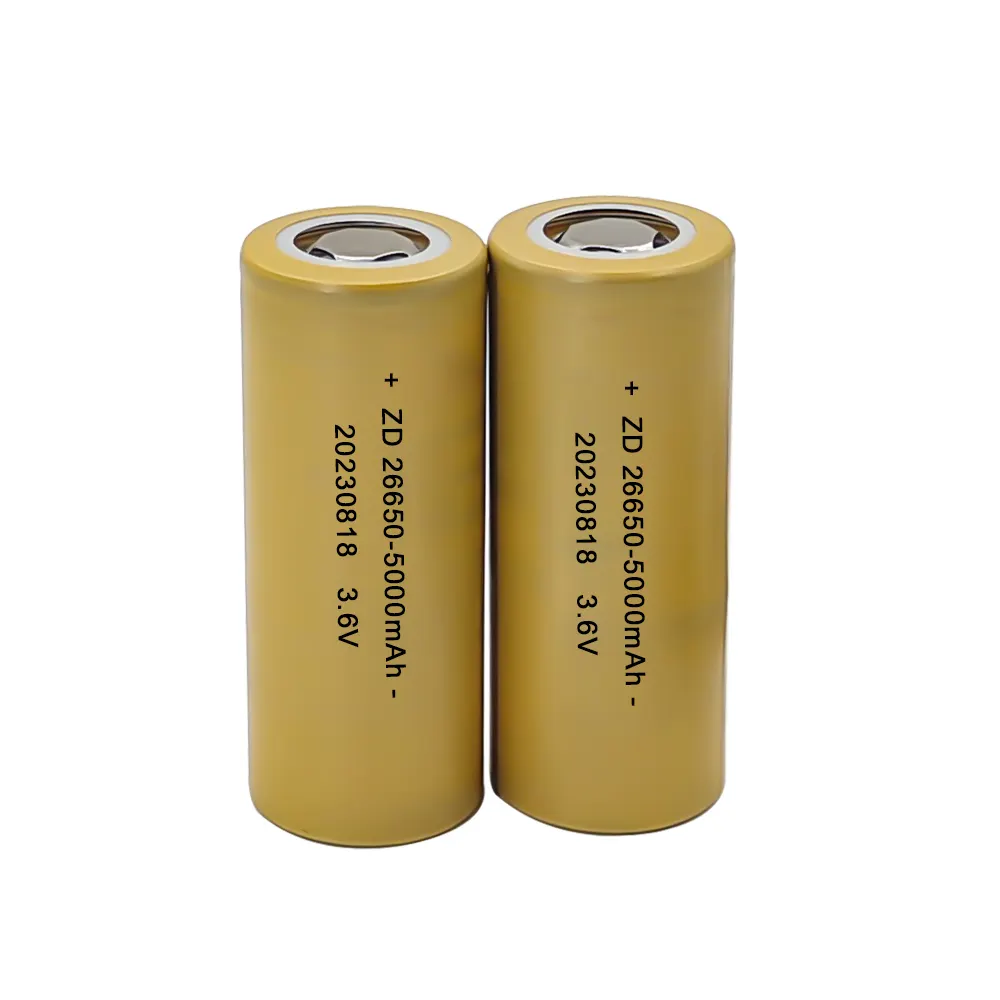 充電式リチウム電池3.6V 5000mAh 26650高品質大容量