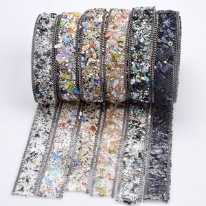 โรงงาน Hot แฟชั่น Hot Lady rhinestone ริบบิ้นหิน + ลูกปัดคริสตัล strass อุปกรณ์เสริม - Product Image 6