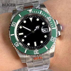 Tandorio Bisel de aleación negra 40mm NH35 Reloj DE <span class=keywords><strong>BUCEO</strong></span> mecánico automático Hombres 200M Zafiro impermeable Sin fecha Acero inoxidable - Product Image 3