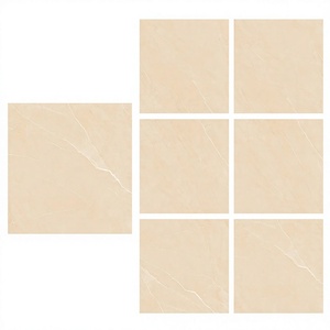 Azulejos de porcelana Lapis Crema de 800x800mm-80x80cm Azulejos de suelo y pared con aspecto de mármol brillante Ecuador Market Premium - Product Image 1