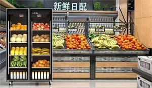 Refrigerador Comercial con Inversor, Refrigerador de Bajo Ruido con Enfriamiento por Aire, Garantía, Congelador de Ahorro de Energía, <span class=keywords><strong>Vitrina</strong></span> <span class=keywords><strong>para</strong></span> Tiendas - Product Image 6