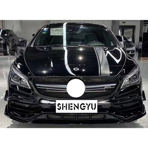 Convient pour Benz CLA W117 2014-2019 mise à niveau vers le modèle CLA45 <span class=keywords><strong>AMG</strong></span> avec pare-chocs avant et arrière et calandre et jupe latérale - Product Image 3