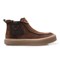 Bottes Chukka pour hommes en PU imperméable à lacets, style Tresemme Botanique, vente en gros, personnalisables OEM, offre spéciale
