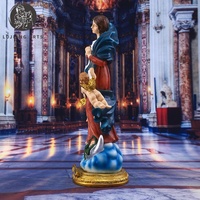 11 pouces catholique Maria Che Scioglie Nodi Statue résine Sculpture décoration Maria Che Scioglie Nodi Figurine cadeau religieux