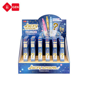 Iigen Yz5603cute Pennen Kawaii 0.5Mm Zwarte Inkt Lucky Random Gel Pennen Fijne Punt Glad Schrijven Balpen Voor Schoolbenodigdheden - Product Image 2